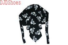 Load image into Gallery viewer, Black Skull and Crossbones Zandana