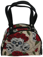 Load image into Gallery viewer, Small Skulls and Roses Bag (Various Colours)