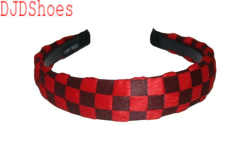 Checked Hair Band (Various Colours)