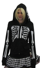 Load image into Gallery viewer, Skeleton Black Hoody
